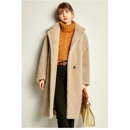 Vlněný kabát z ovčí vlny Dara