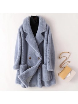 Vlněný kabát z ovčí vlny...