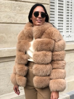 Kožešinový kabát Ashley -...