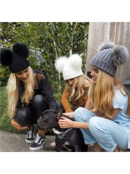 Zimní čepice s dvojitou...